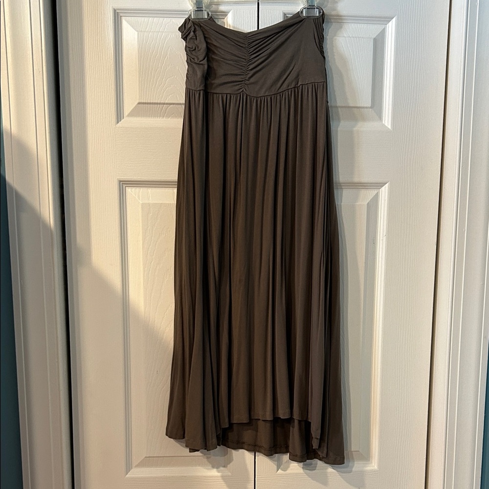 NIC+ZOE High Low Tan Skirt
